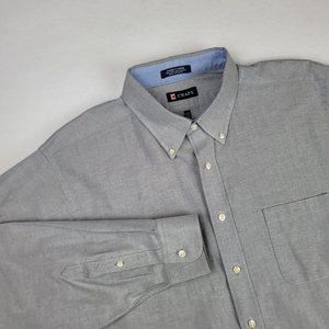 CHAPS Shirt Men's Button Down Sz 17,17.5 - 34/35 Long Sleeve Classic Fit Oxford